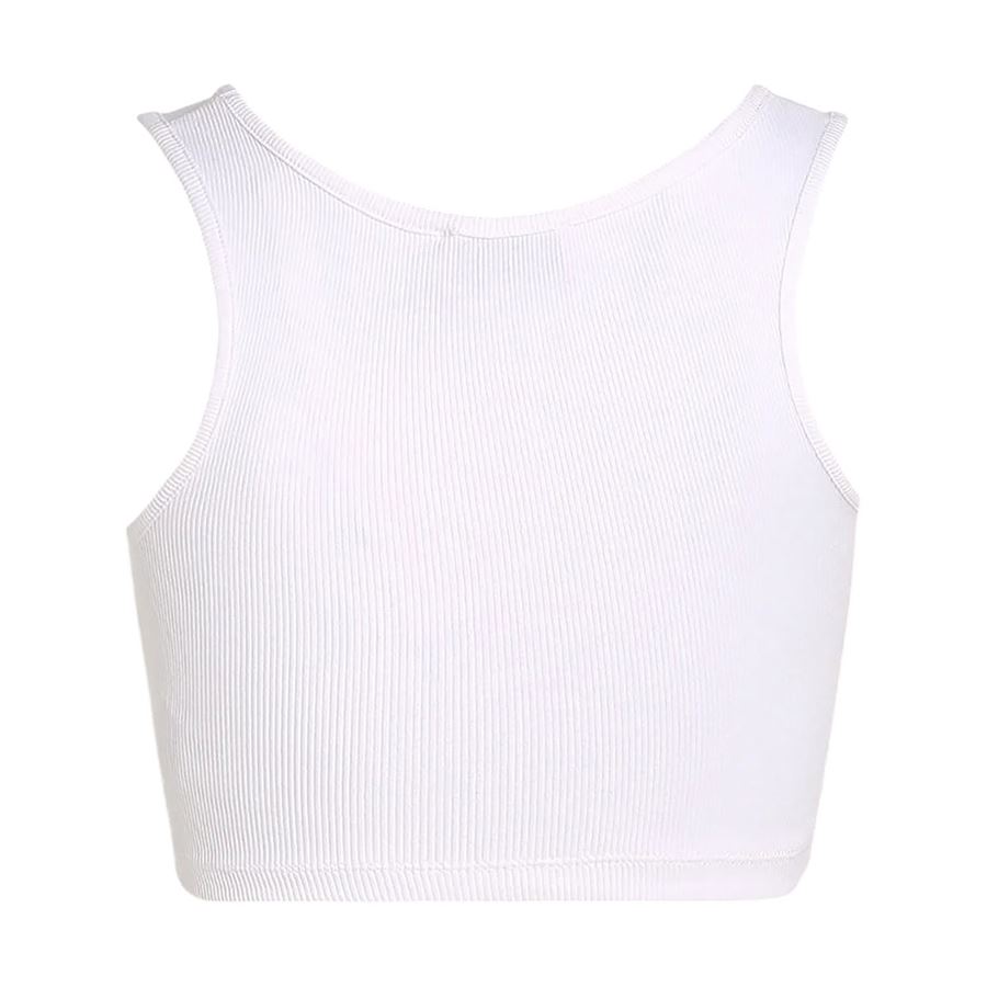 Top a brassière in cotone a costine slim da donna Calvin Klein | J20J225308YAA